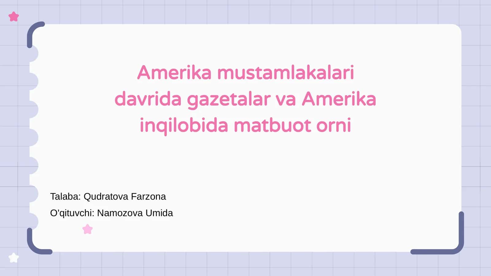 Amerika Mustamlakalari Davrida Gazetalar va Amerika Inqilobida Matbuot Orni 1