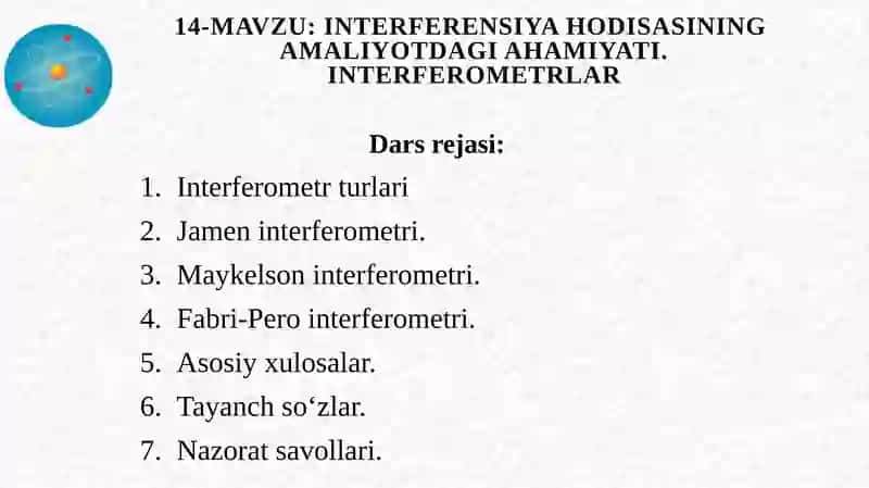 Interferometrlar 1