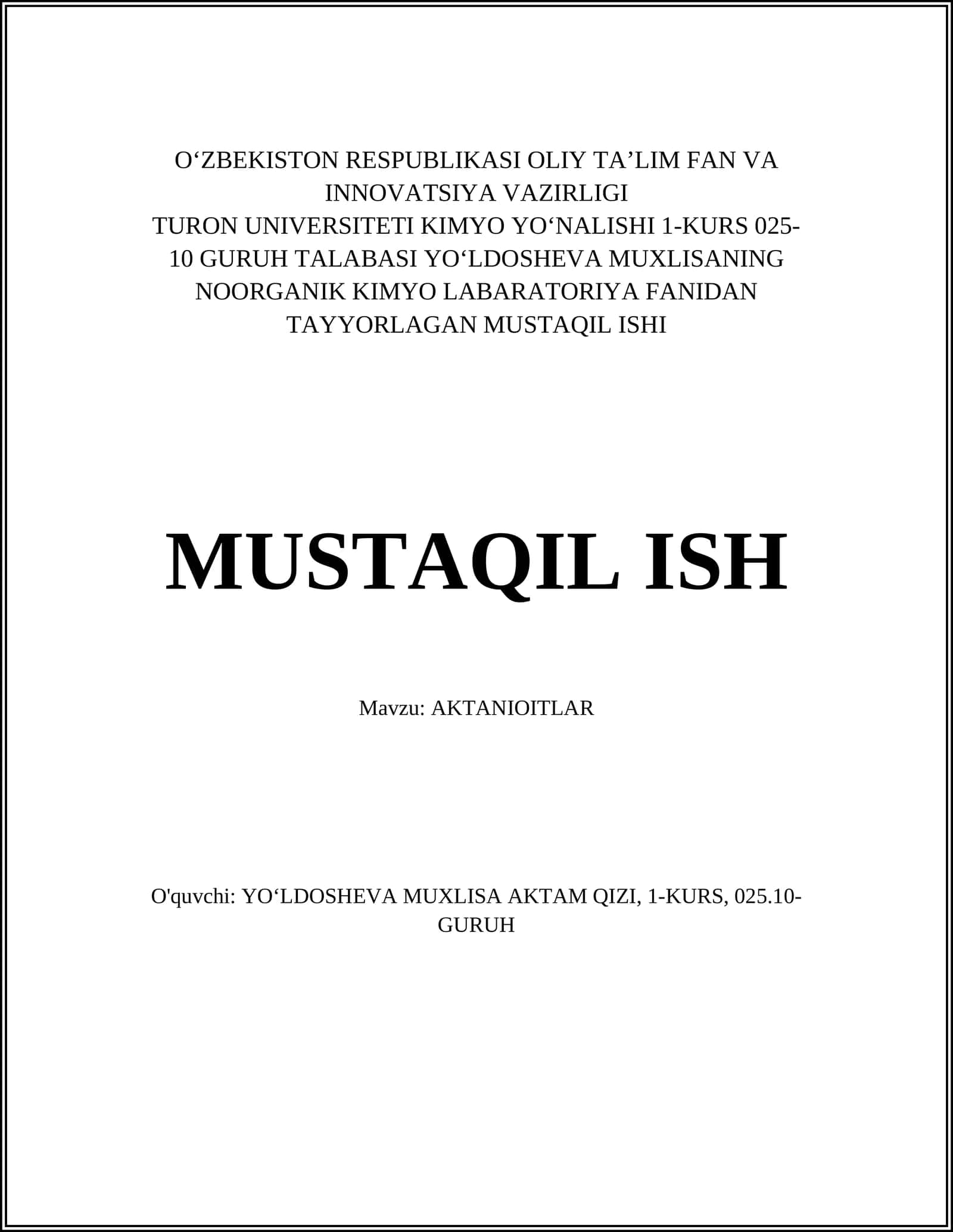Aktanioitlar 1