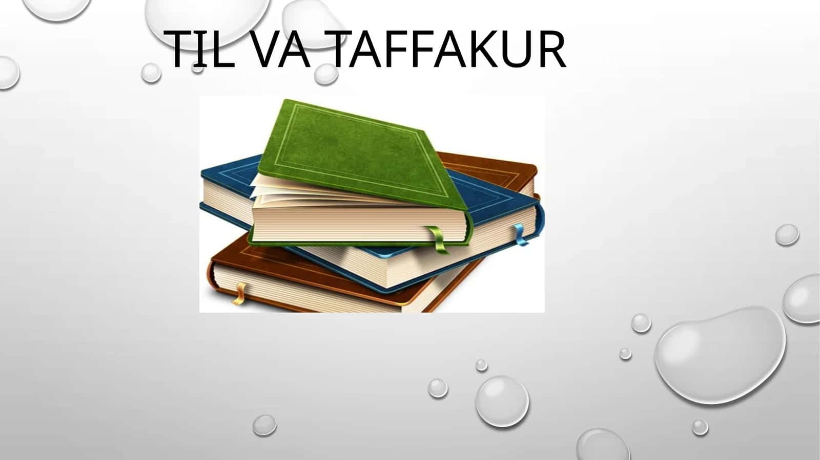 TIL VA TAFFAKUR 1