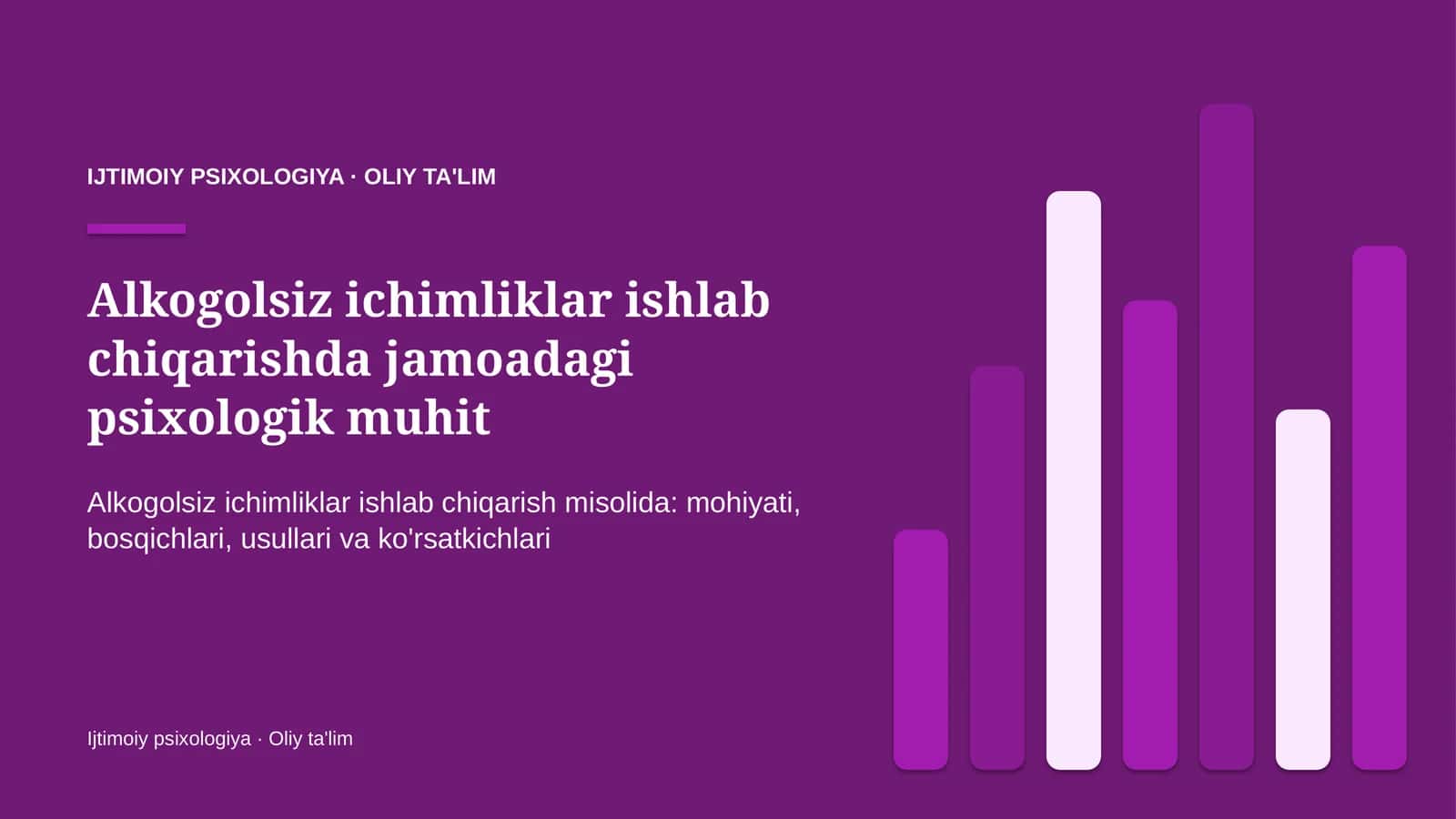 alkogolsiz ichimliklar ishlab chiqarishda jamoadagi psixologik muhit 7351 1