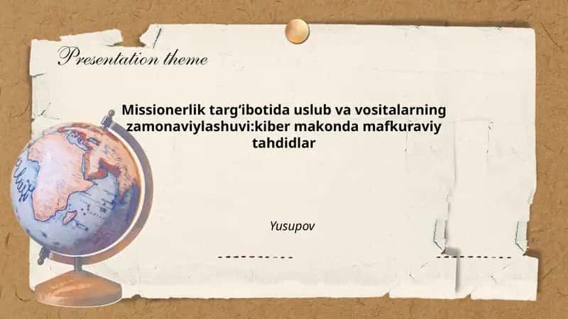 Kiber makonda missionerlik: yangi kommunikatsiya platformalari va imkoniyatlari 1