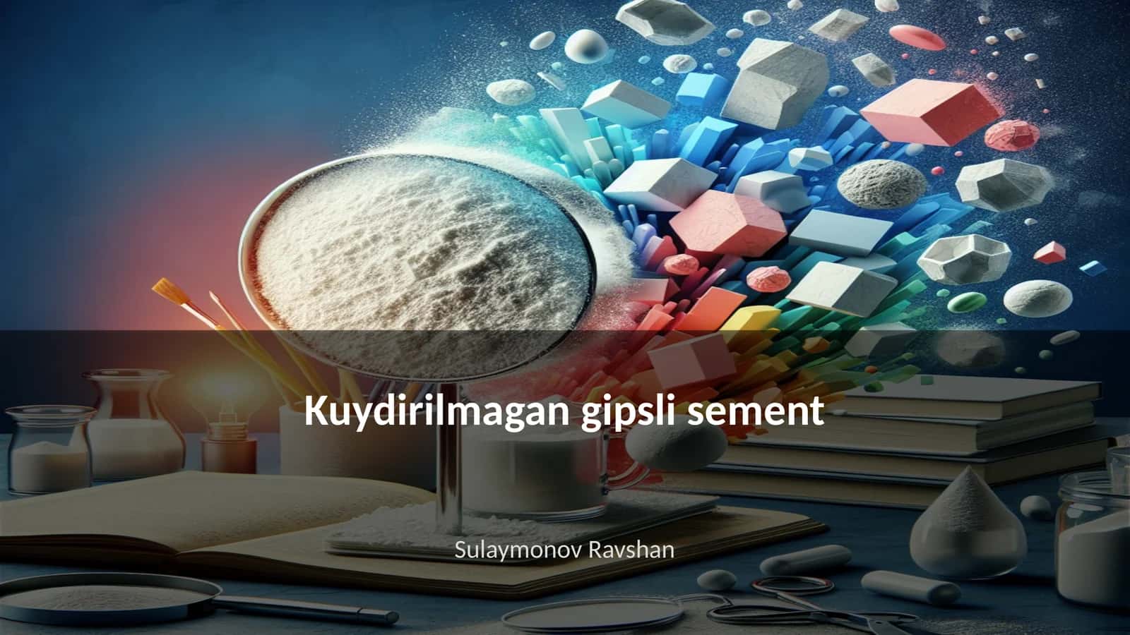 Kuydirilmagan gipsli sement 1
