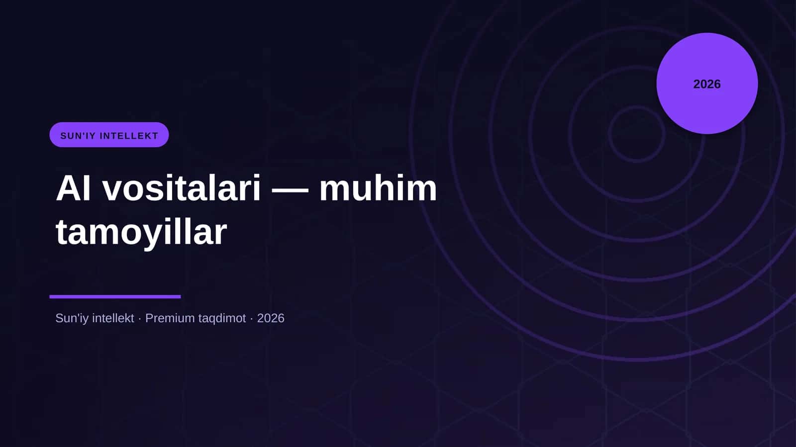 AI vositalari — muhim tamoyillar 1