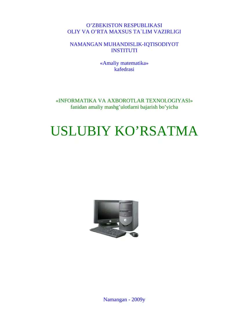 Amaliy matematika 1