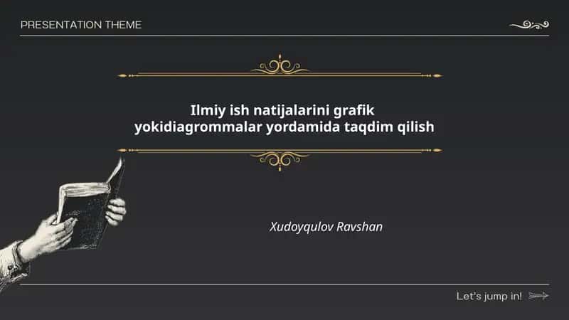 Ilmiy ish natijalarini grafik yokidiagrommalar yordamida taqdim qilish 1