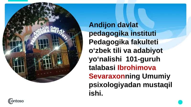 Oʻsmirlik davri psixologiyasi 1