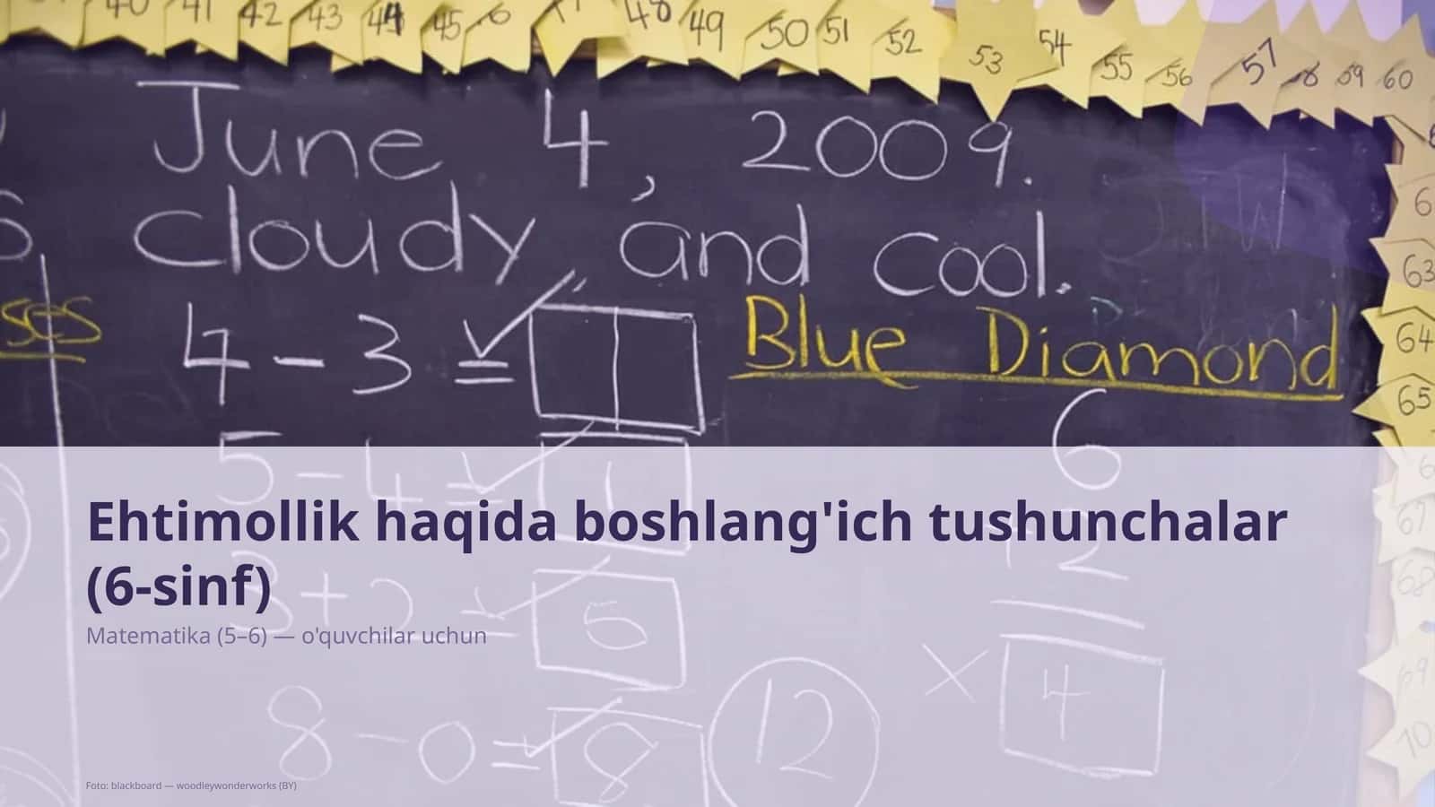 Ehtimollik haqida boshlang'ich tushunchalar (6-sinf) 1