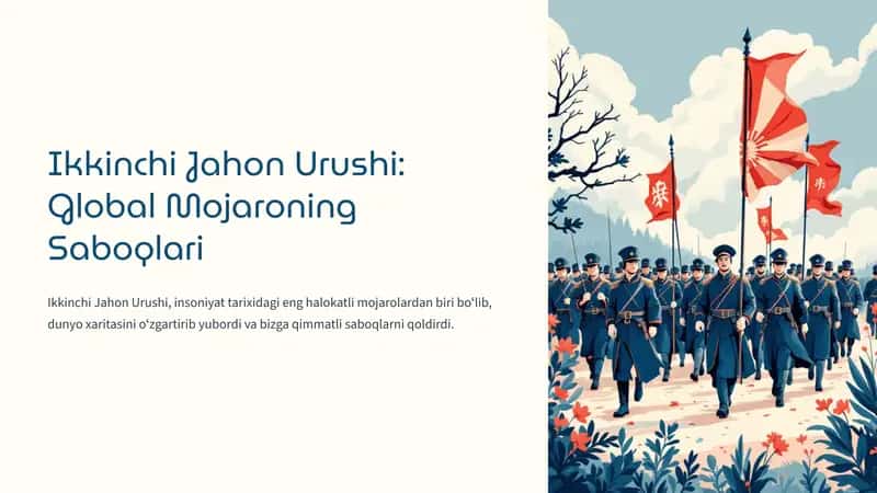 Ikkinchi Jahon Urushi: Global Mojaroning Saboqlari 1