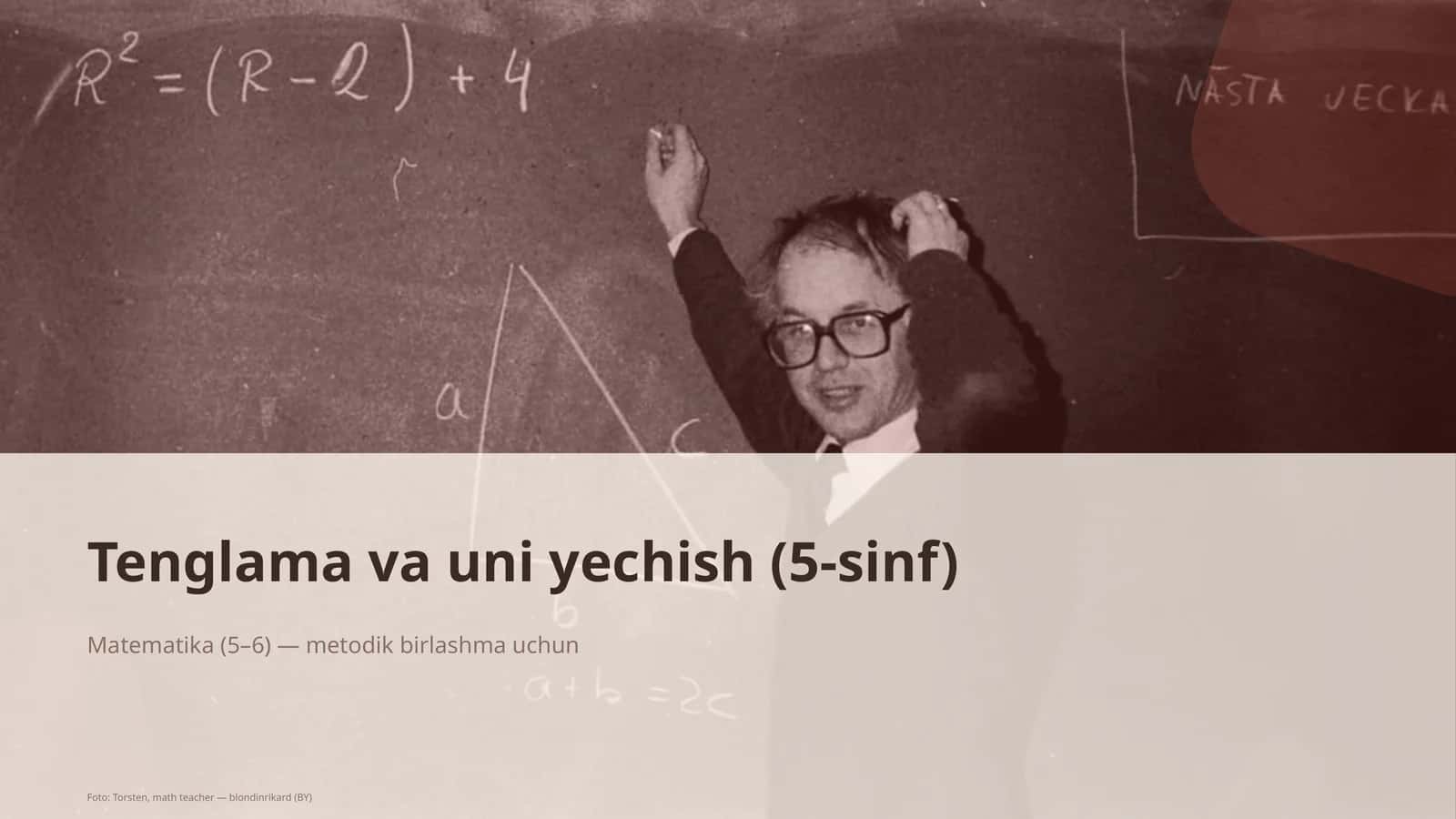Tenglama va uni yechish (5-sinf) 1