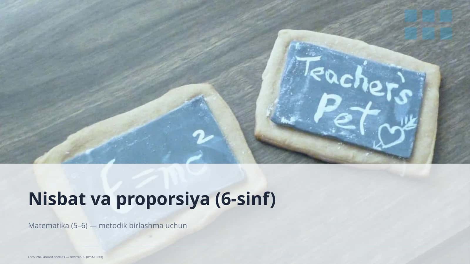 Nisbat va proporsiya (6-sinf) matematika 1