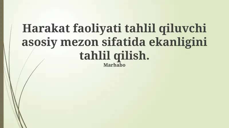 Motor faoliyat 1