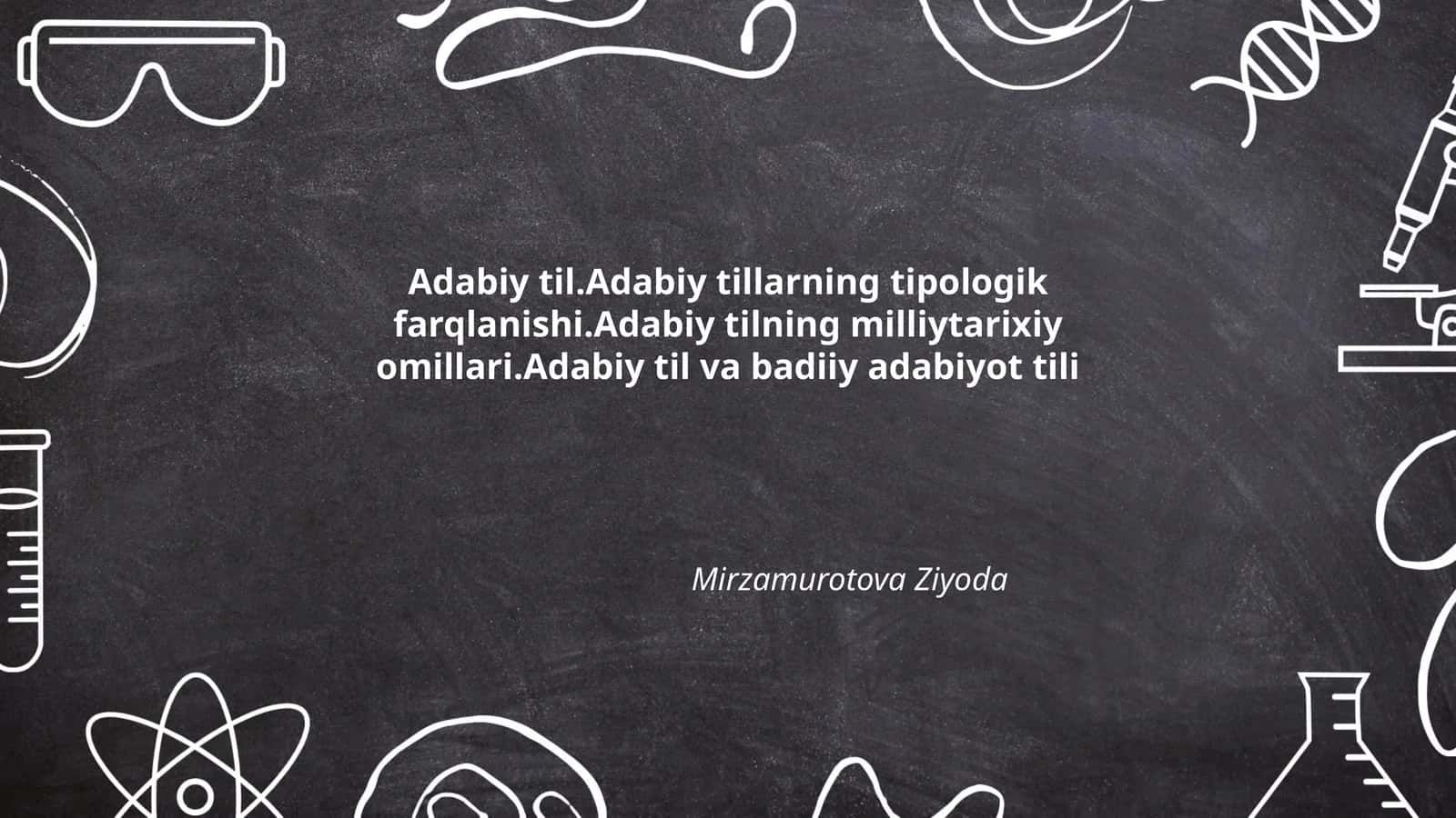 Adabiy til 1