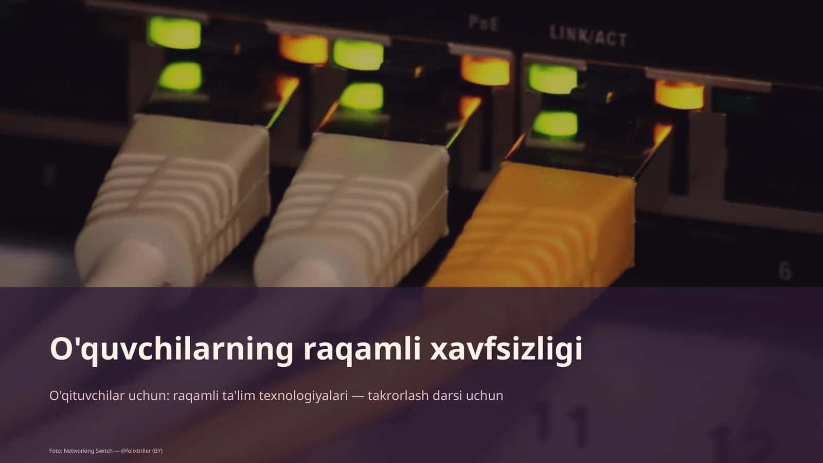 O'qituvchilar uchun: raqamli ta'lim texnologiyalari — takrorlash darsi uchun 1