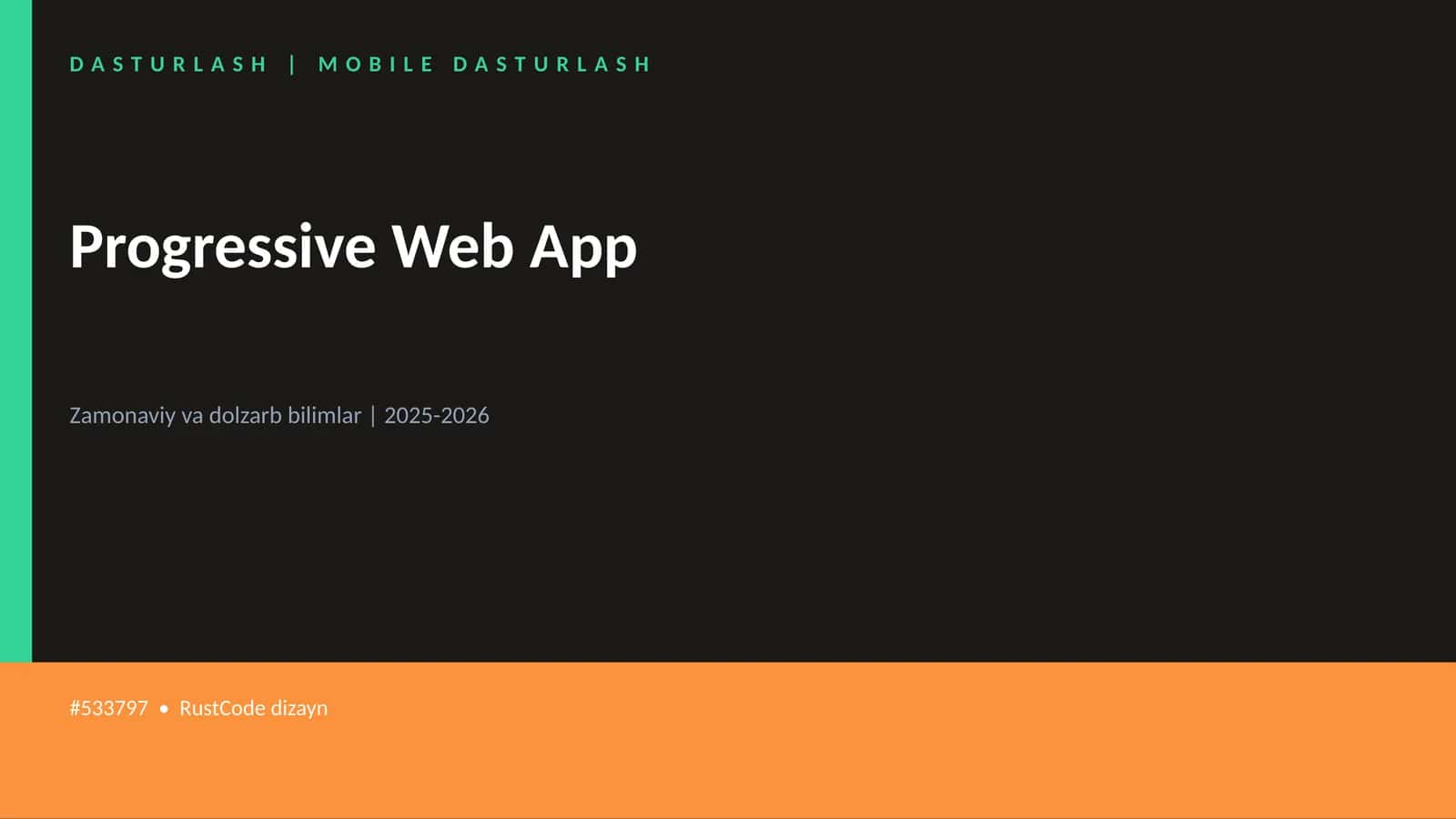 Progressive Web App 1