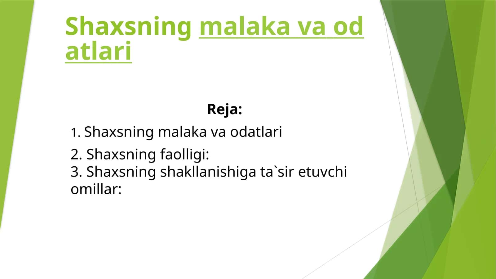 Shaxsningmalakavaodatlari 1