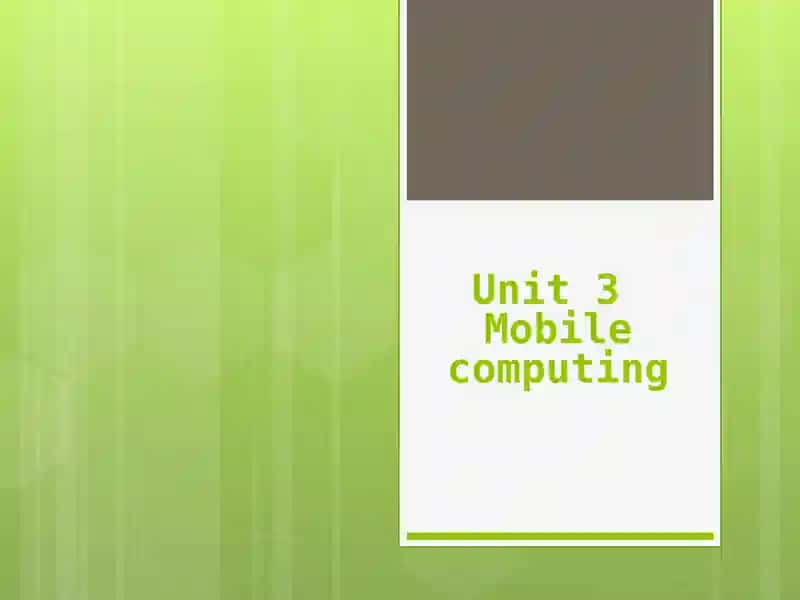 Mobile computing