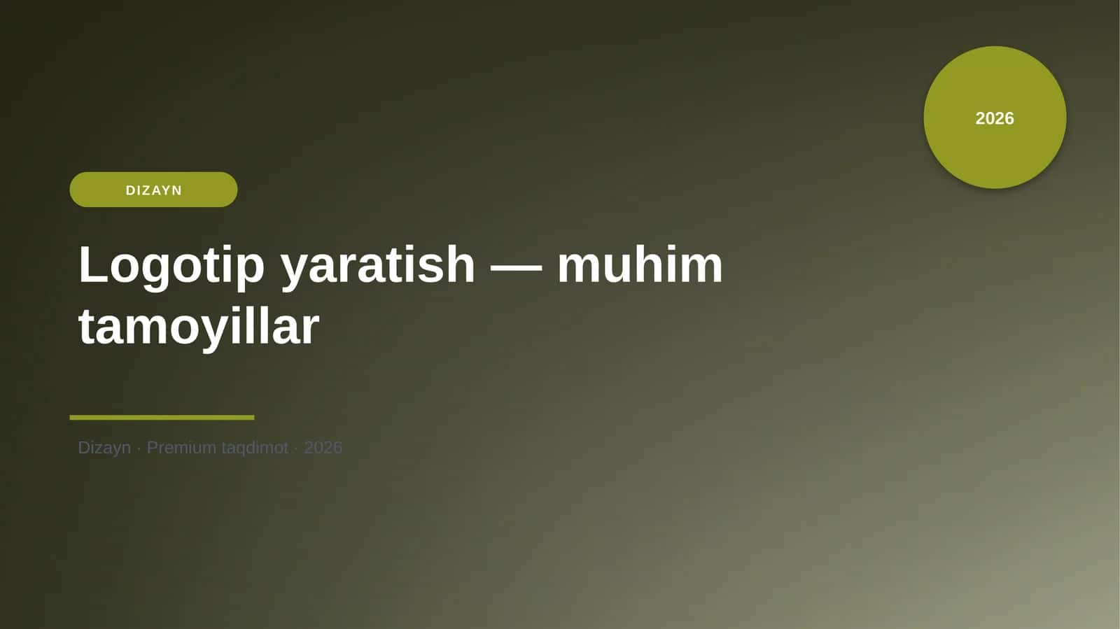Logotip yaratish — muhim tamoyillar 1