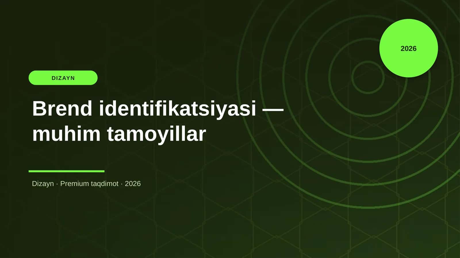 Brend identifikatsiyasi — muhim tamoyillar 1