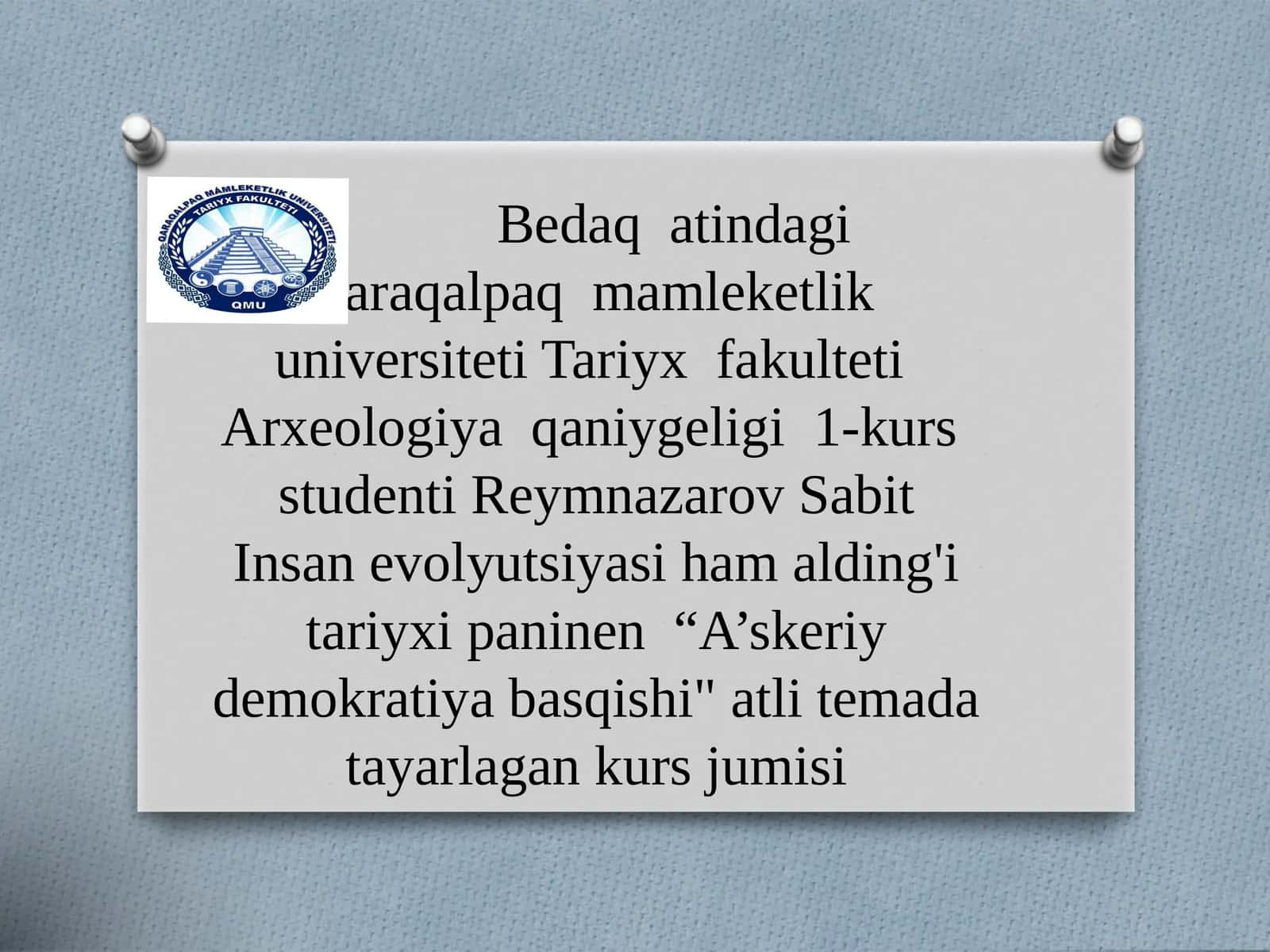 A’skeriy demokratiya basqishi 1
