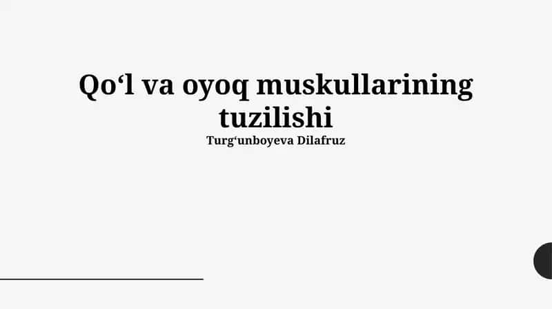 Oyoq mushaklarining tuzilishi 1