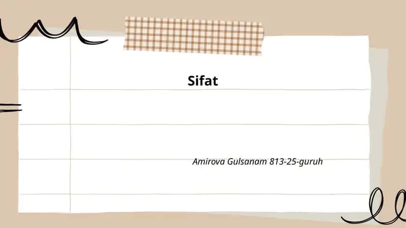 Sifat 1