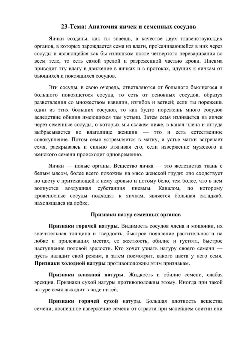 Анатомия яичек и семенных сосудов 1