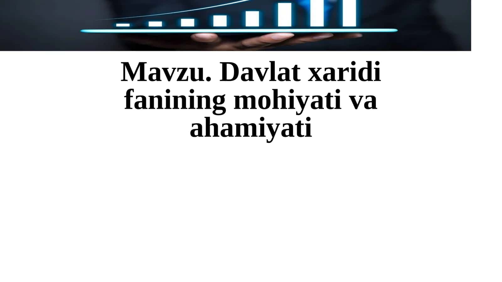 Davlatxaridifaniningmohiyativaahamiyati 1