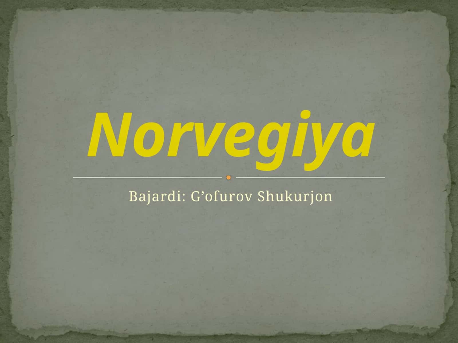 Norvegiya 1