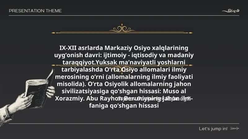 Oʻrta Osiyo allomalari ilmiy merosining oʻrni 1