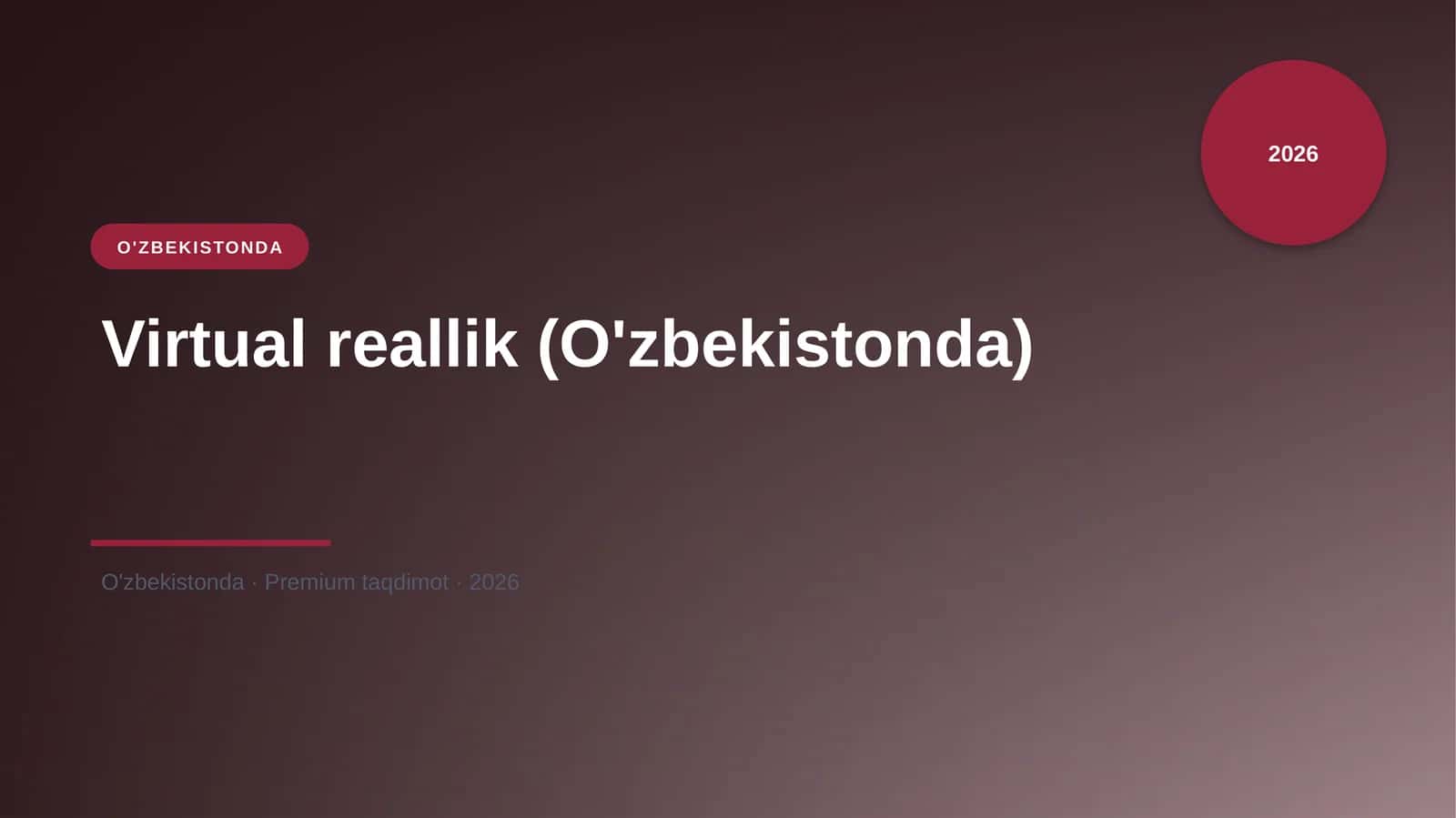Virtual reallik (O'zbekistonda) 1