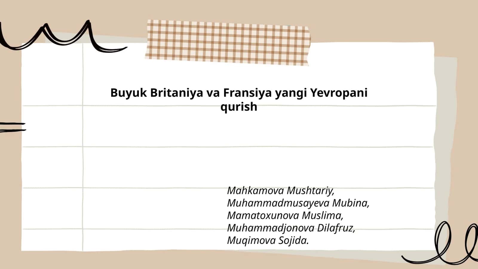 Buyuk Britaniya va Fransiya yangi Yevropani qurish 1