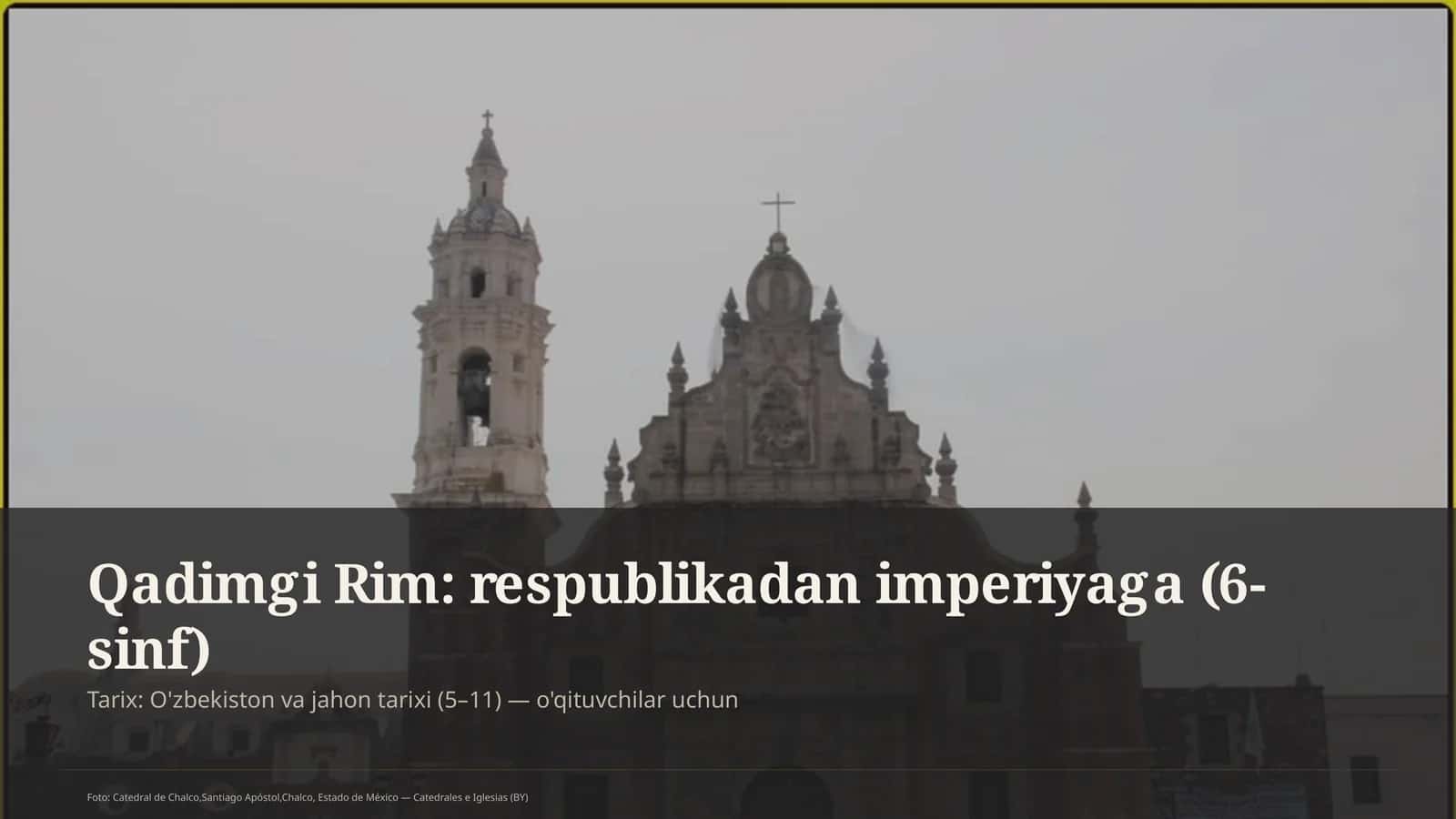 Qadimgi Rim: respublikadan imperiyaga (6-sinf) 1