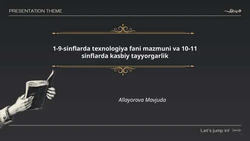 1-9-sinflarda texnologiya fani mazmuni va 10-11 sinflarda kasbiy tayyorgarlik 1