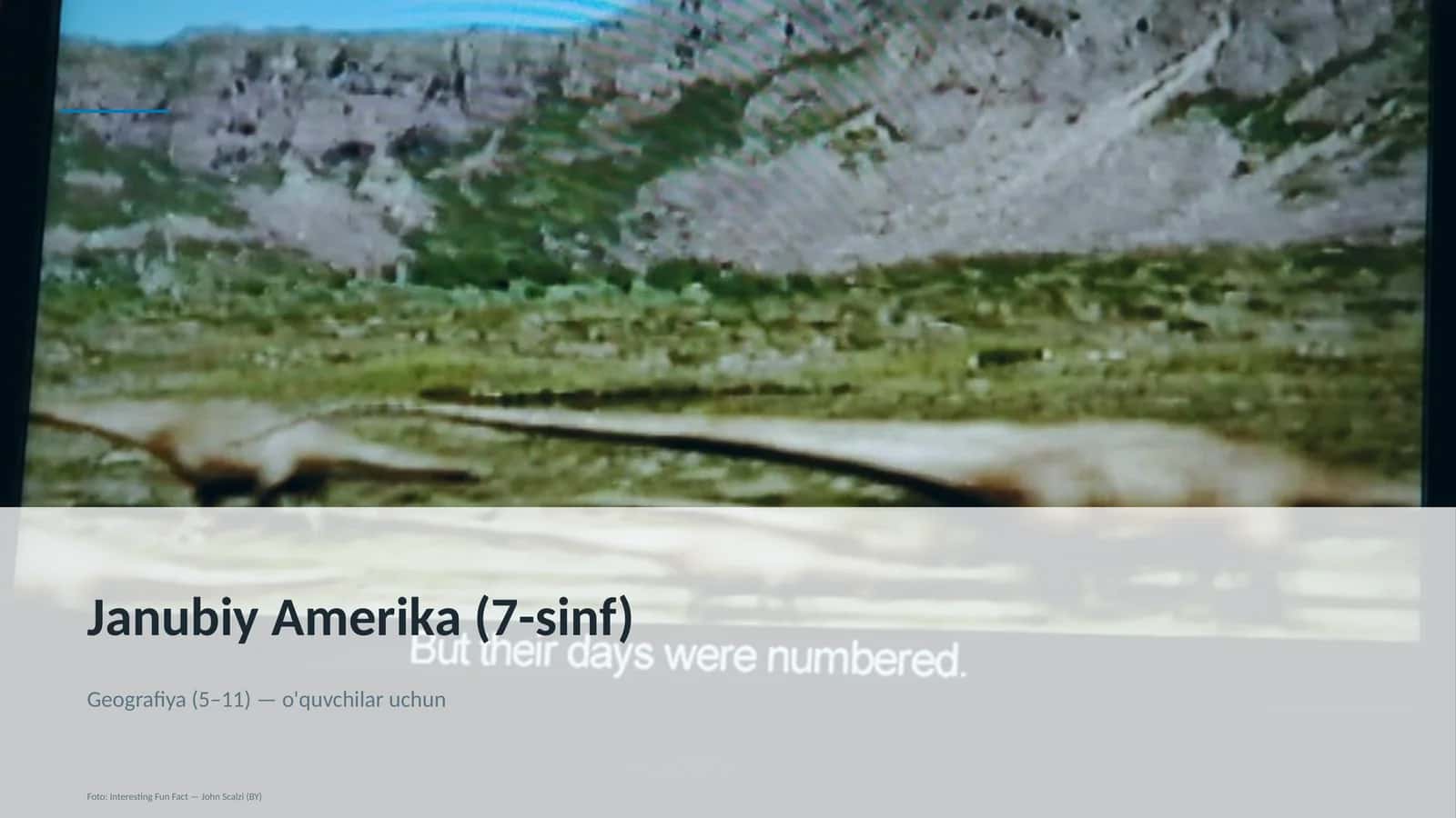 Janubiy Amerika (7-sinf) 1