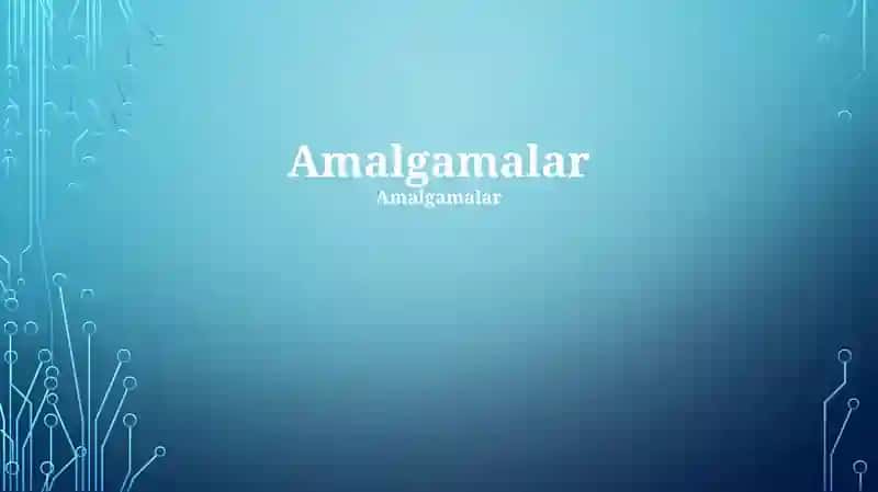 Amalgamalar
