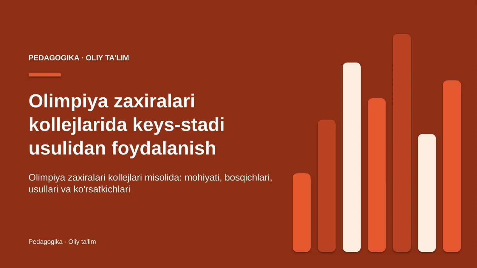 olimpiya zaxiralari kollejlarida keys stadi usulidan foydalanish 5741 1