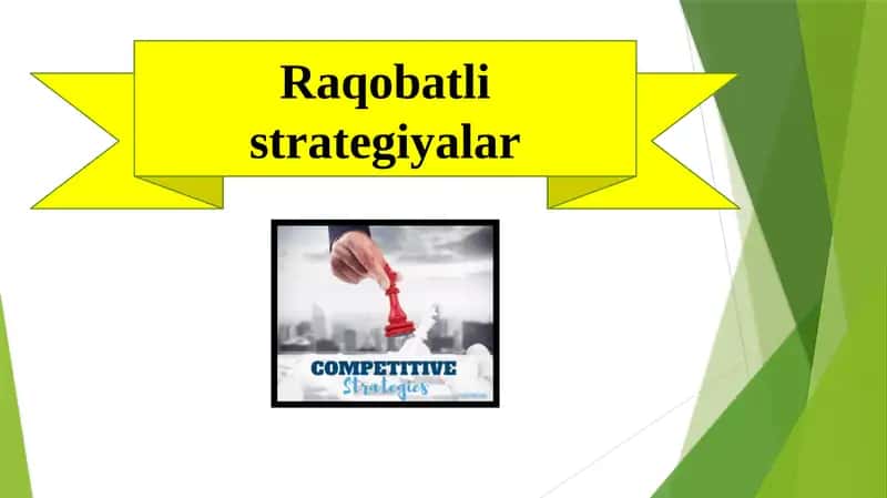 Raqobatli strategiyalar 1