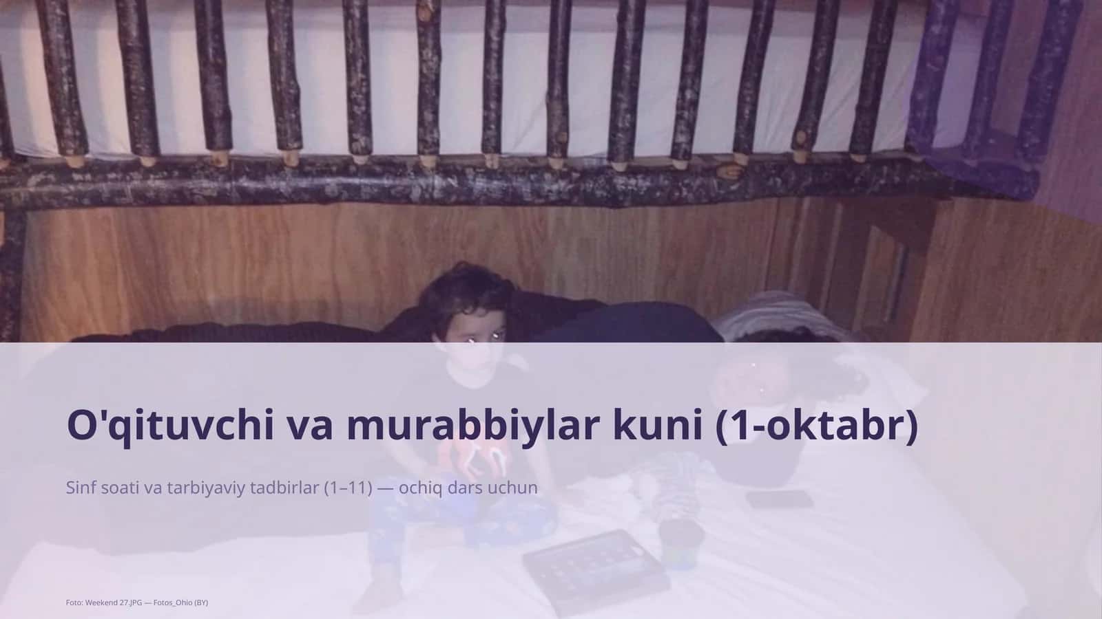 O'qituvchi va murabbiylar kuni (1-oktabr) 1