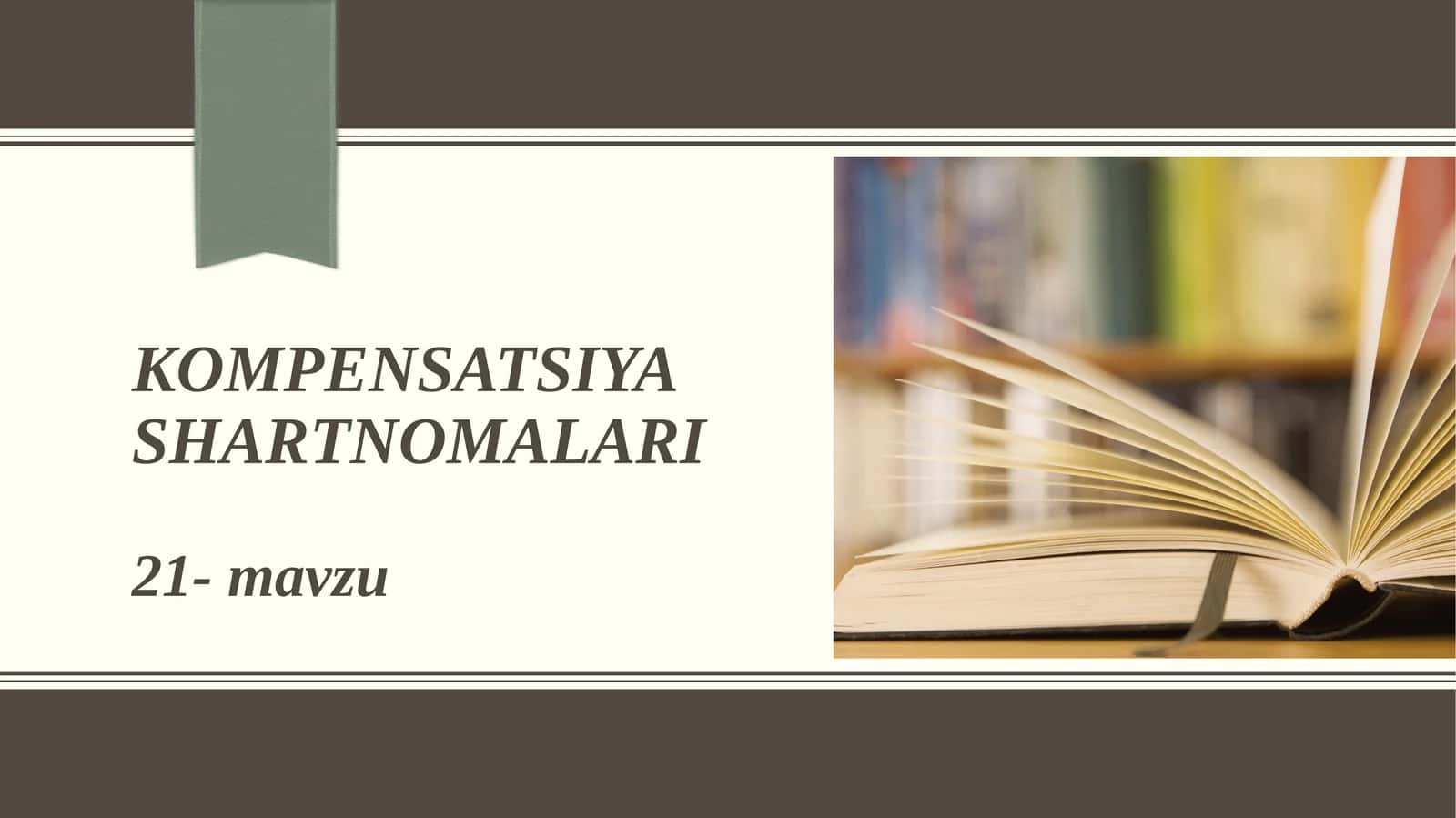 Kompensatsiya shartnomalari 1