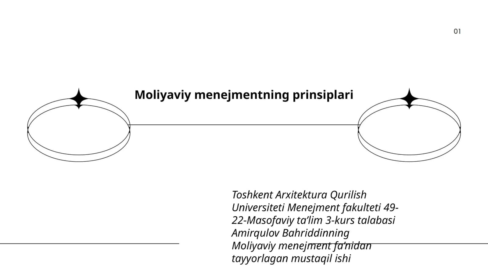 Moliyaviy menejmentning prinsiplari 1