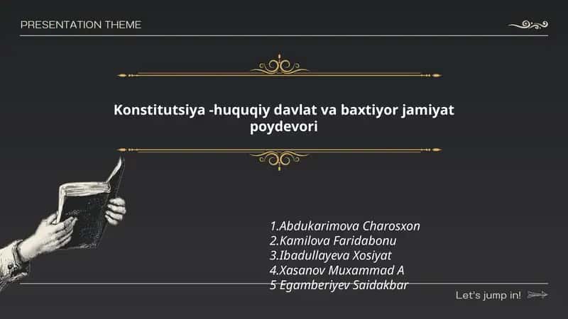Konstitutsiya - huquqiy davlat va baxtiyor jamiyat poydevori 1
