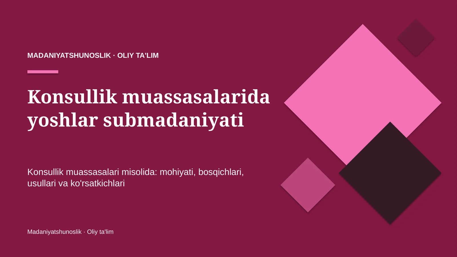 Konsullik muassasalarida yoshlar submadaniyati 1