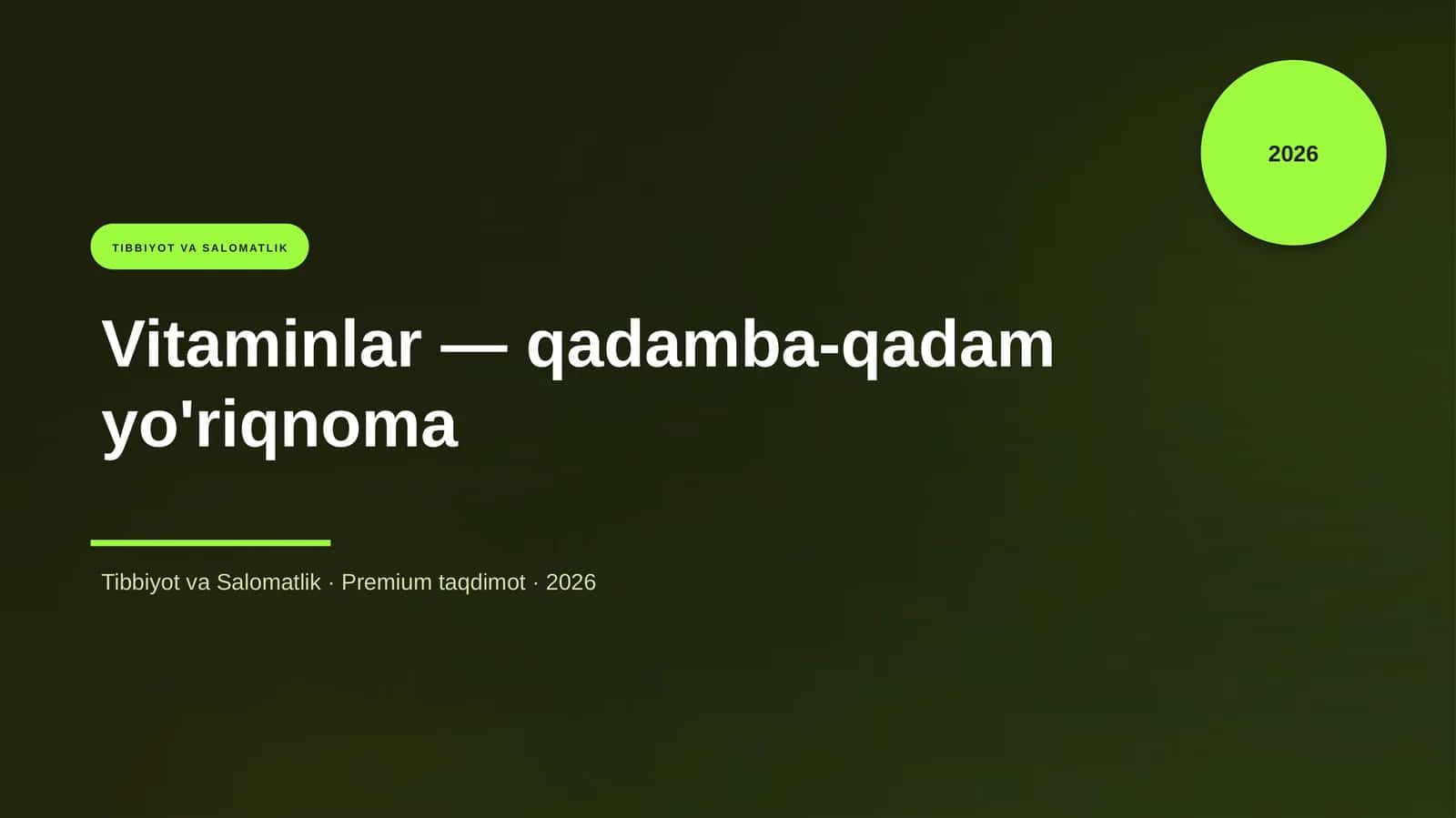 Vitaminlar — qadamba-qadam yo'riqnoma 1