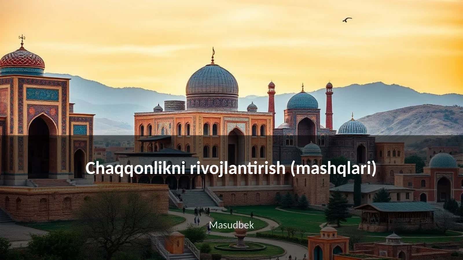Chaqqonlikni rivojlantirish (mashqlari) 1