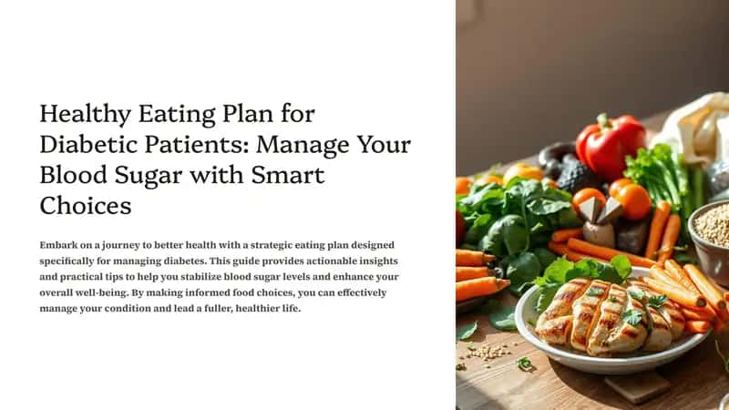 Healthy eating plan for Diabetic patients manage your blood sugar. 1