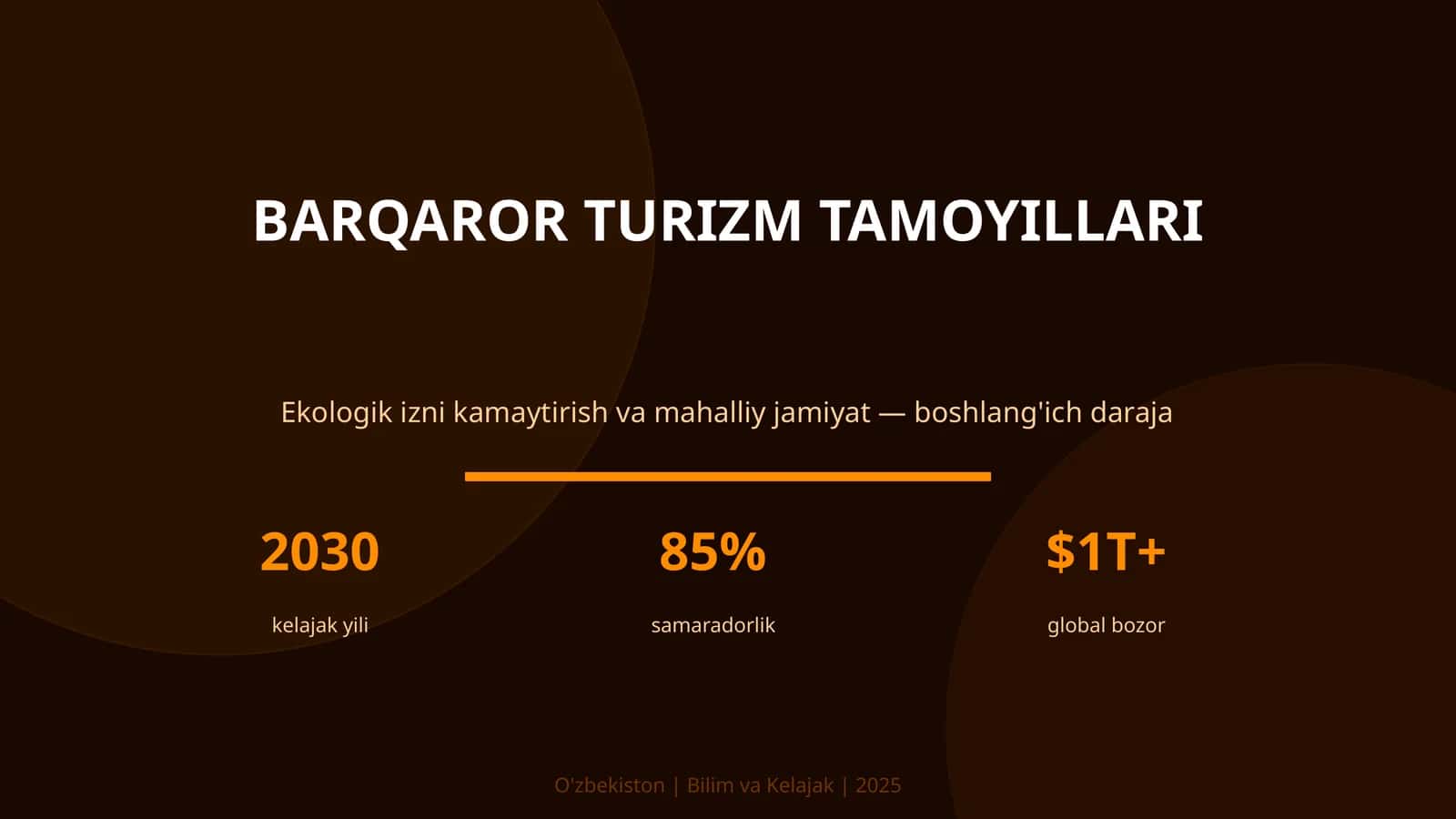 Barqaror turizm tamoyillari 1