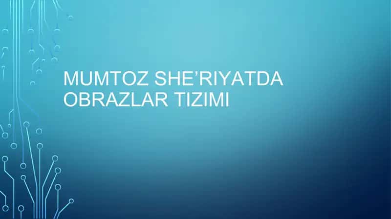 Mumtoz she’riyatda obrazlar tizimi 1