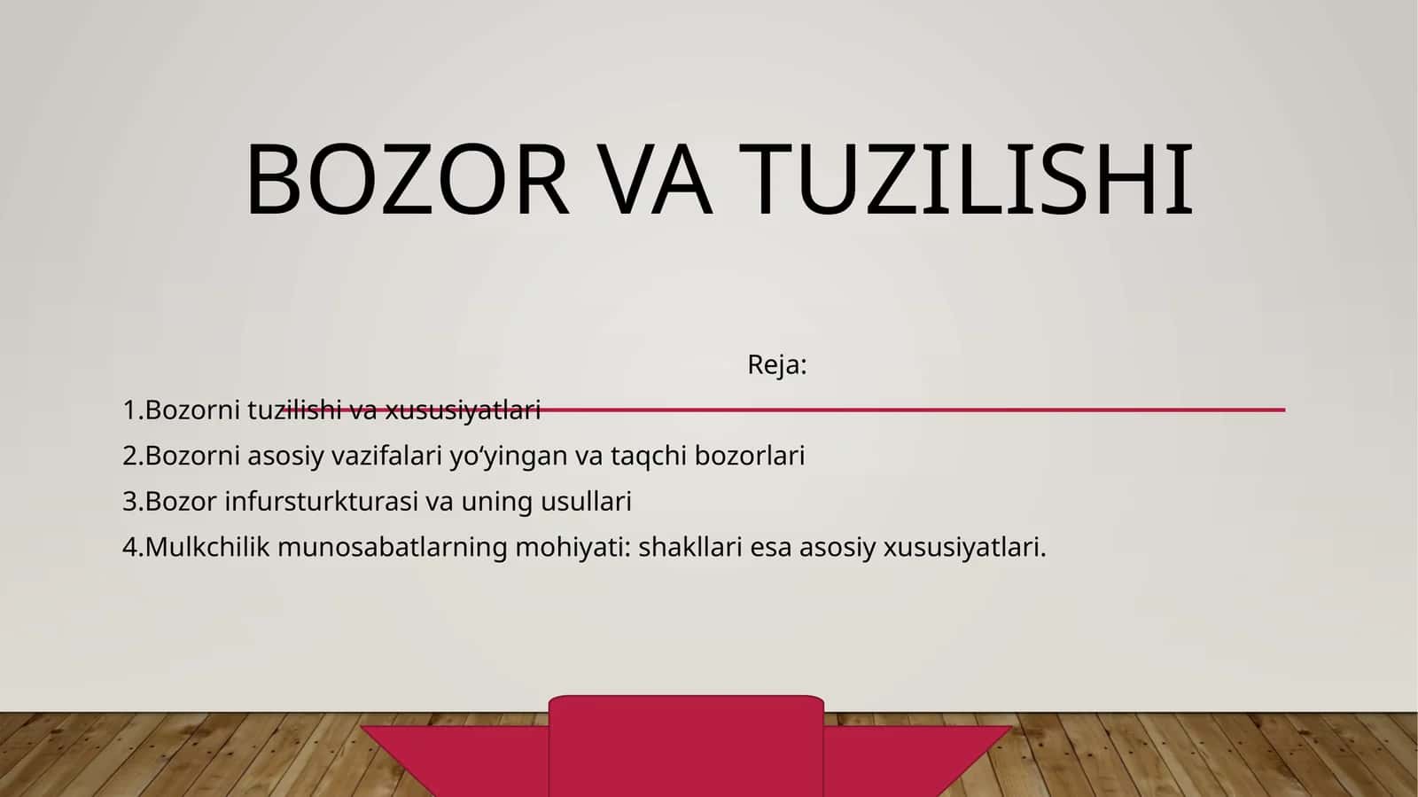 Bozor va tuzilishi 1