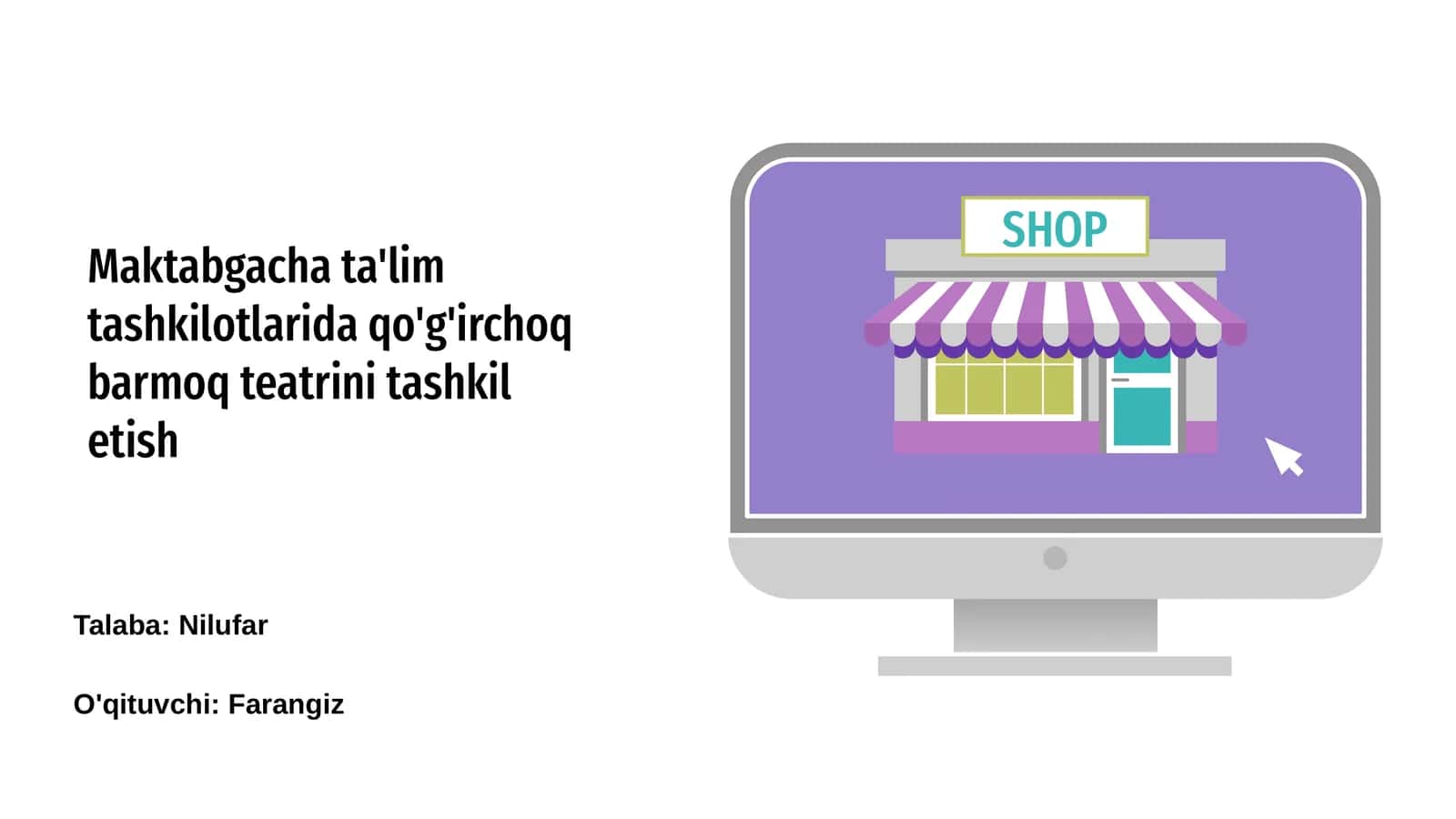 Qo'g'irchoq barmoq teatrini tashkil etish 1